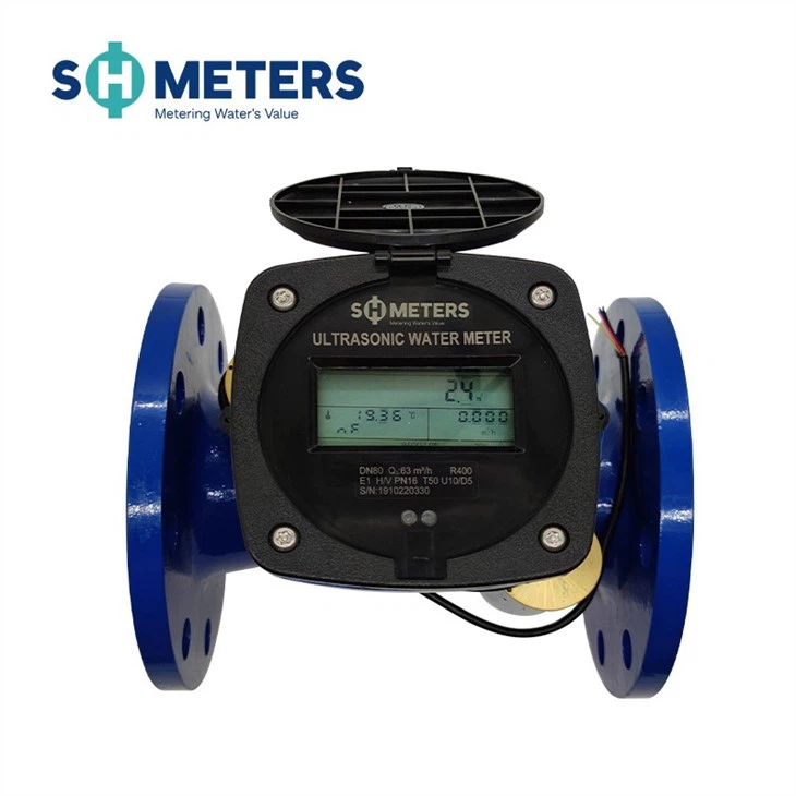 DN200 Remote Read Digital Water Meter Ultrasonic Pulse Output RS485 Water Meter
